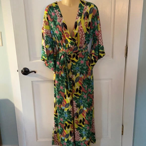 Pants - Karlie  Anthropologie Tropical Kimono Jumpsuit  S